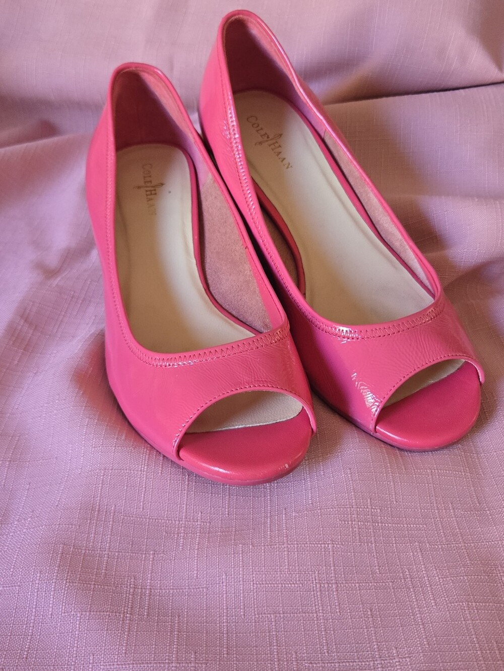 Almost New Limited Edition Cole Haan X Nike Air Sadie Patent Leather Wedges